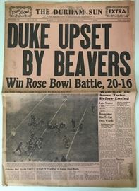 Rose Bowl Newspaper 1942
