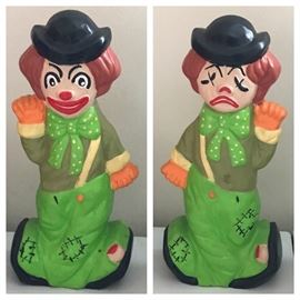 Happ/Sad Clown Figurine