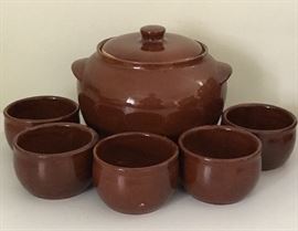 Watt Oven Ware Soup Pot and Bowls