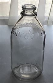 Borden's Glass Milk Bottle