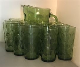 Vintage Pitcher/Glass Set
