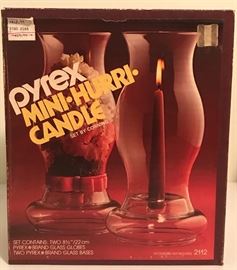 Pyrex Candle Holders