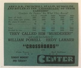 Center Theater Advertisement