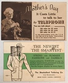 Advertising Ink Blotters