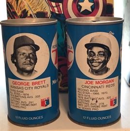 RC Cola Baseball Player Cans