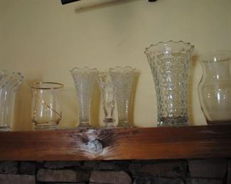 Assorted Glass vases