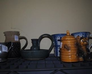 Pewter, pottery
