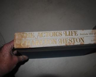 Charlton Heston book signed
