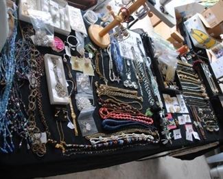 Great selection of vintage, sterling and costume jewelry