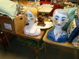 LARGE HEAD VASES