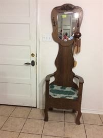 Antique Hall Tree