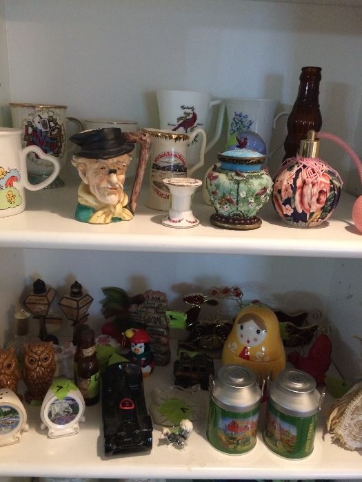 Vintage salt and pepper sets and other collectibles.