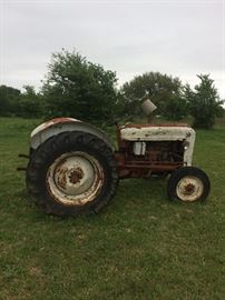 Antique 1953 Ford 600 Tractor - New Tires, Needs Work
