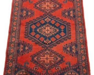  Near Antique HandKnotted Afshar Carpet 