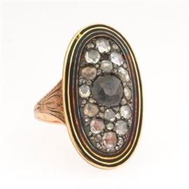 Antique Diamond Ring, with Inscription dating 1791 