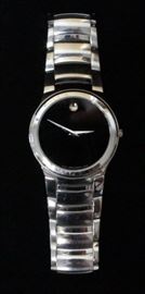 Movado Men's Sapphire Crystal Stainless Steel Case Swiss Made Watch, Works