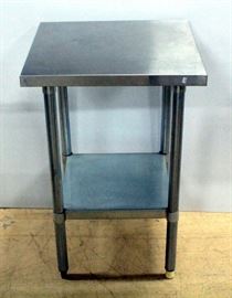 Stainless Steel Work Table With Undershelf 24"W x 35.5"H x 24"D