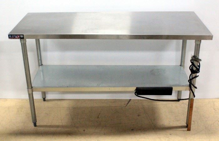 Stainless Steel Work Table With Undershelf 60"W x 35.5"H x 24"D