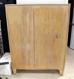 Large Clothing/Storage Cabinet With Closet Rod And 4 Shelves 48.75"W x 65"H x 25.25"D