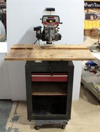 Craftsman Heavy Duty Radial Arm Saw On Stand, 10" Blade, 3.0 HP, Model 113.199300