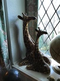 Ceramic giraffes
