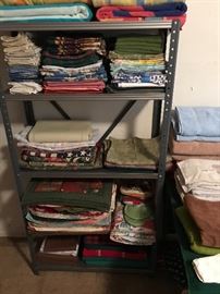 Many placemats, napkins and linens