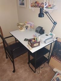 Great little desk and chair would make a great craft table too