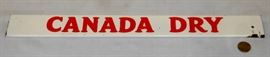 Vintage 1940's Canada Dry Ginger Ale Door Push Advertising Metal Sign