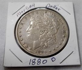 1880-O US Morgan Silver Dollar