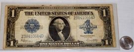 1923 US $1 Silver Certificate "Horse Blanket" Speelman / White
