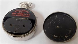 Vintage c. 1915 WWI Era EXPO Pocket Watch Spy Camera