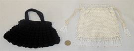 Vintage Lot of 2 Purses (Crochet & Beaded)