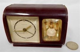 Vintage 1950's Bancor German Ballerina Clock