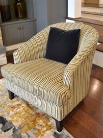 One of a pair of Mitchell Gold chairs