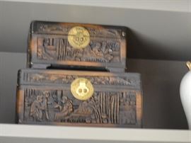 Camphor wood boxes