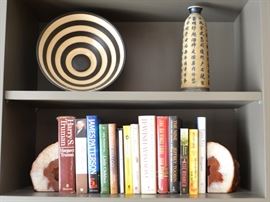 Geode bookends and decor