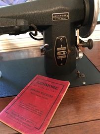 Kenmore sewing machine in wooden case