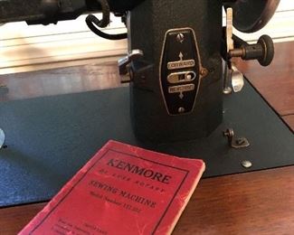 Kenmore sewing machine in wooden case