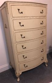 French style antique 6 drawer chest, nice!