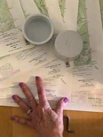 Large North Carolina and Georgia trail maps