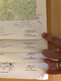 Large Georgia trail maps