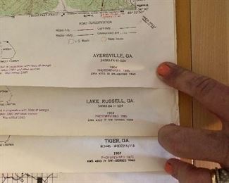 Large Georgia trail maps