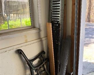 Car ramps and cast iron bench parts