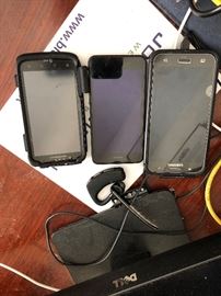 Assortment of cell phones and tablets