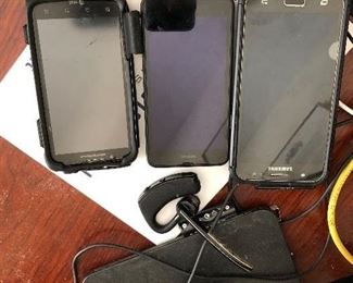 Assortment of cell phones and tablets