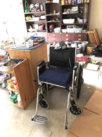 Wheel chair and garage stuff