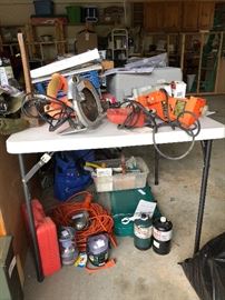 Power tools, camper stove and more