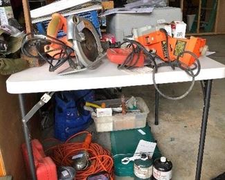 Power tools, camper stove and more