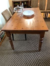 6ft by 3ft vintage pine table