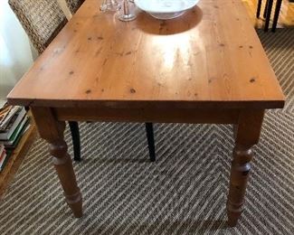 6ft by 3ft vintage pine table